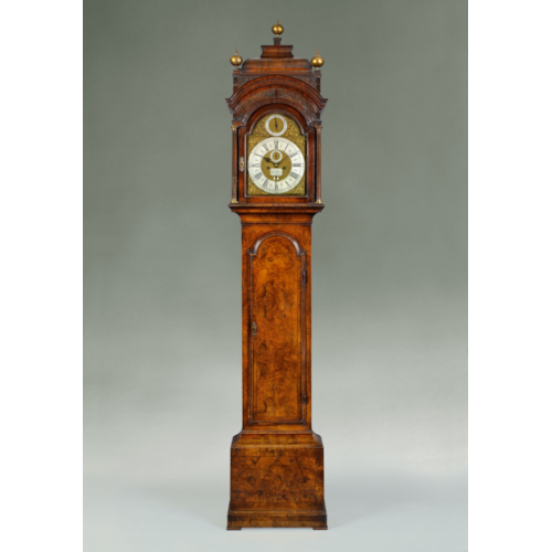 18TH CENTURY ANTIQUE WALNUT LONGCASE CLOCK BY JAMES BLACKBOROW OF LONDON